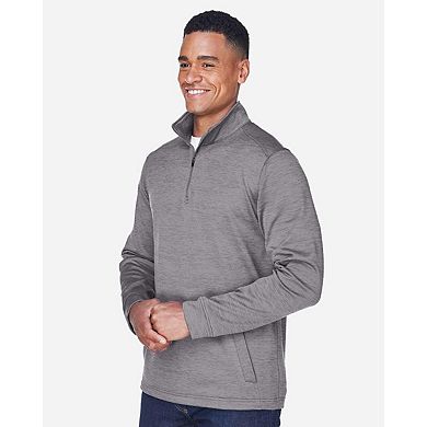 Devon & Jones Newbury Mlange Fleece Quarter-Zip Pullover