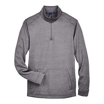 Devon & Jones Newbury Mlange Fleece Quarter-Zip Pullover