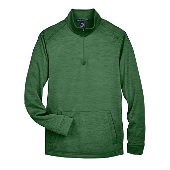Devon & Jones Newbury Mlange Fleece Quarter-Zip Pullover