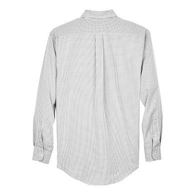 Devon & Jones Crown Collection Gingham Check Woven Dress Shirt