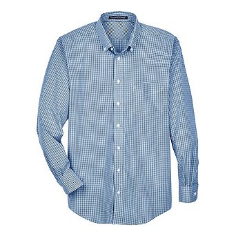 Devon & Jones Crown Collection Gingham Check Woven Dress Shirt