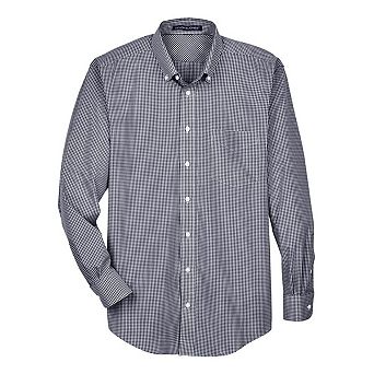 Devon & Jones Crown Collection Gingham Check Woven Dress Shirt
