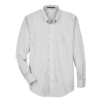 Devon & Jones Crown Collection Gingham Check Woven Dress Shirt