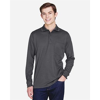 CORE365 Pinnacle Performance Long Sleeve Piqu Polo with Pocket