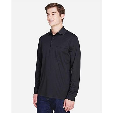 CORE365 Pinnacle Performance Long Sleeve Piqu Polo with Pocket