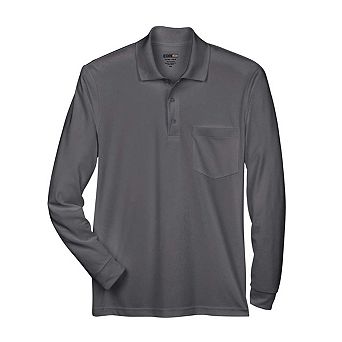 CORE365 Pinnacle Performance Long Sleeve Piqu Polo with Pocket