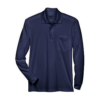 CORE365 Pinnacle Performance Long Sleeve Piqu Polo with Pocket