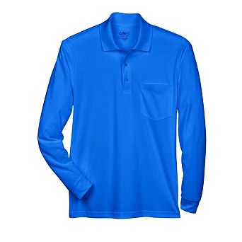 CORE365 Pinnacle Performance Long Sleeve Piqu Polo with Pocket