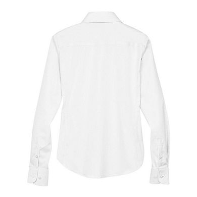 Devon & Jones Women's Crown Collection Solid Stretch Twill Woven Dress Shirt