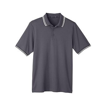 Devon & Jones CrownLux Performance Plaited Tipped Polo