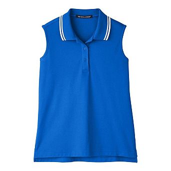 Devon & Jones Women's CrownLux PerformancePlaited Tipped Sleeveless Polo