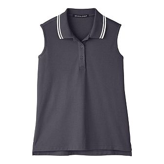 Devon & Jones Women's CrownLux PerformancePlaited Tipped Sleeveless Polo