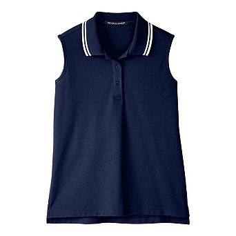 Devon & Jones Women's CrownLux PerformancePlaited Tipped Sleeveless Polo