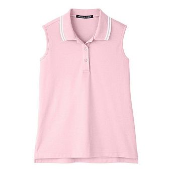 Devon & Jones Women's CrownLux PerformancePlaited Tipped Sleeveless Polo