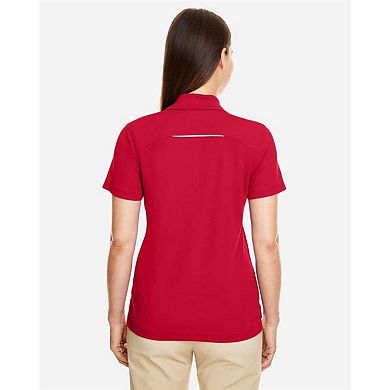 CORE365 Women's Radiant Performance Piqu Polo with Reflective Piping