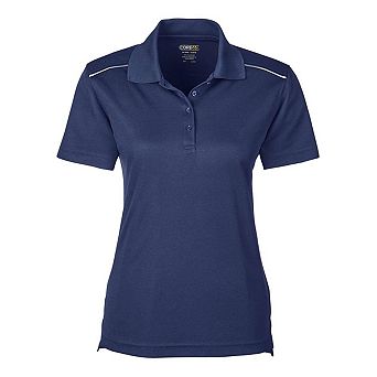 CORE365 Women's Radiant Performance Piqu Polo with Reflective Piping