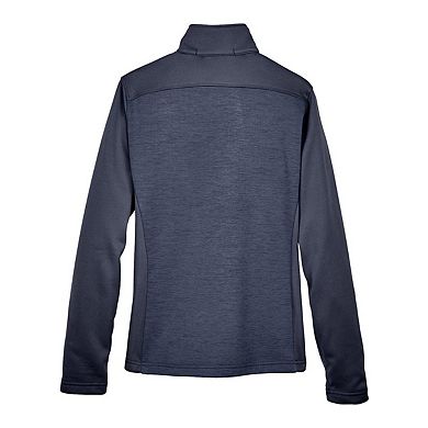 Devon & Jones Women's Newbury Colorblock Mlange Fleece Full-Zip Jacket
