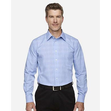 Devon & Jones Crown Collection Glen Plaid Woven Dress Shirt