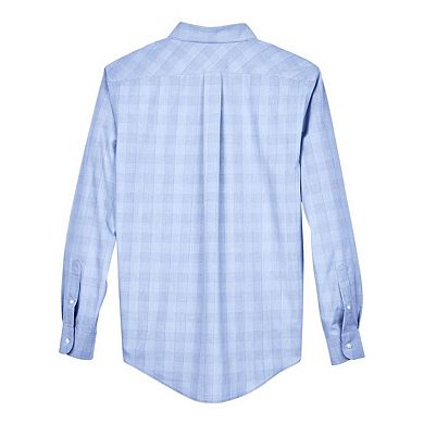 Devon & Jones Crown Collection Glen Plaid Woven Dress Shirt