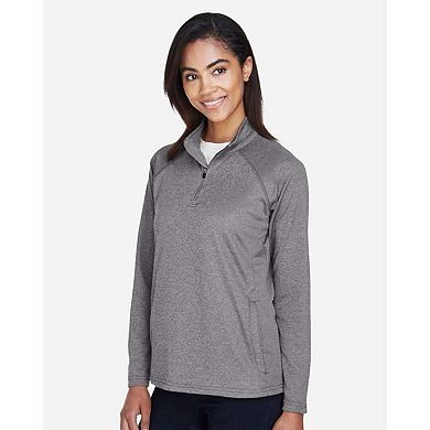 Devon & Jones Women's Stretch Tech-Shell Compass Quarter-Zip Pullover
