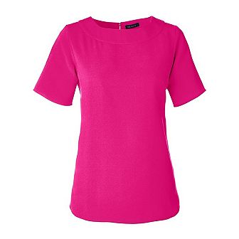Devon & Jones Women's Perfect Fit Boat Neck Blouse