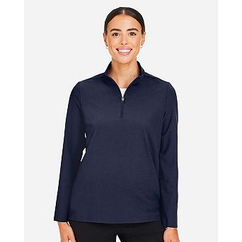 Devon & Jones Women's CrownLux Performance Windsor Welded Quarter-Zip Pullover