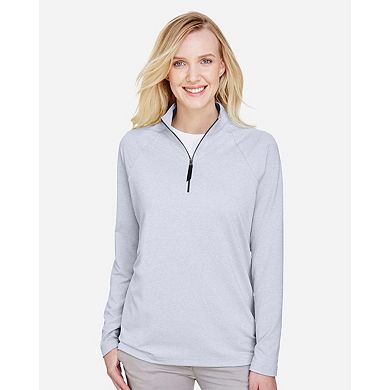 Devon & Jones Women's CrownLux PerformanceClubhouse Micro-e Quarter-Zip Pullover