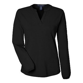 Devon & Jones Women's Raleigh Half-Placket Knit Top