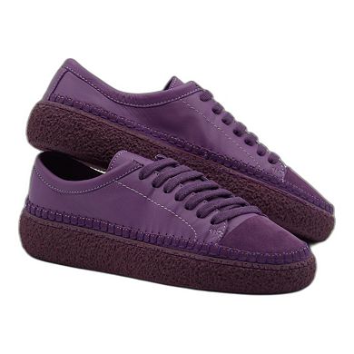 Women's Colorful Leather Sneakers - Great for the Office, Casual Days (Aimee Style)