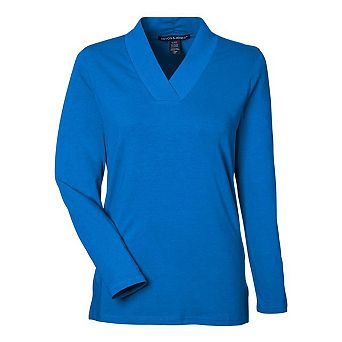 Devon & Jones Women's Raleigh Shawl Collar Knit Top