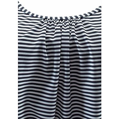 Lascana Women's Striped Loose Tankini Top