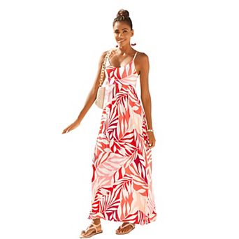 Lascana Women's Tie Back Maxi Dress