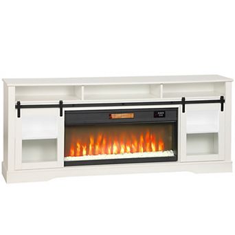 HOMCOM Modern Electric Fireplace TV Stand for TVs Up to 80 in