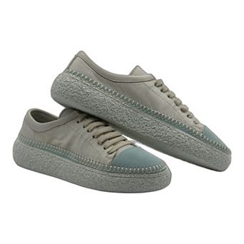 Women's Colorful Leather Sneakers - Great for the Office, Casual Days (Aimee Style)
