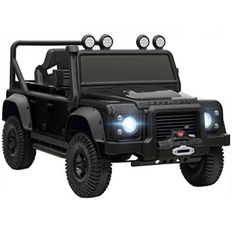 Qaba Kids Electric Car, Land Rover Licensed Off-Road Ride On Car
