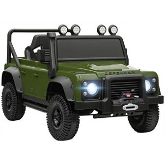 Qaba Kids Electric Car, Land Rover Licensed Off-Road Ride On Car