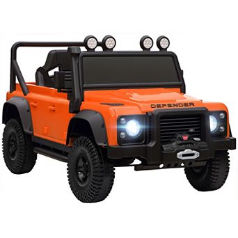 Qaba Kids Electric Car, Land Rover Licensed Off-Road Ride On Car