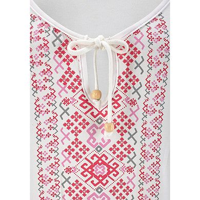 Lascana Women's Cold Shoulder Print Top