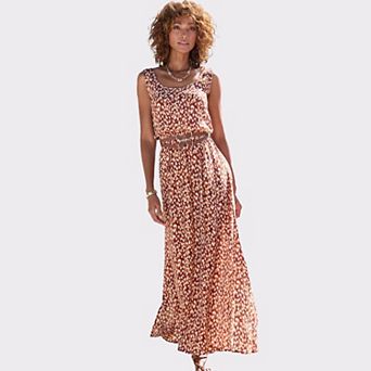 Lascana Women's Print Tank Maxi Dress