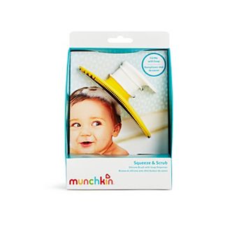 Munchkin Squeeze & Scrub Silicone Brush with Soap Dispenser