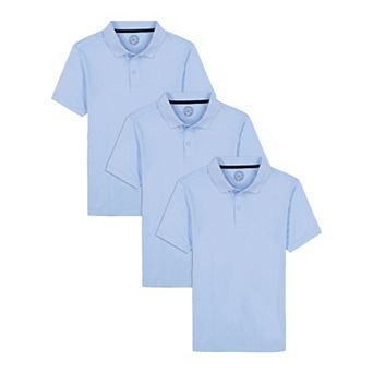 Boys 6-20 Approved Schoolwear Short Sleeve Jersey Polo 3-Pack