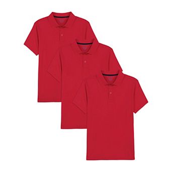 Boys 6-20 Approved Schoolwear Short Sleeve Jersey Polo 3-Pack