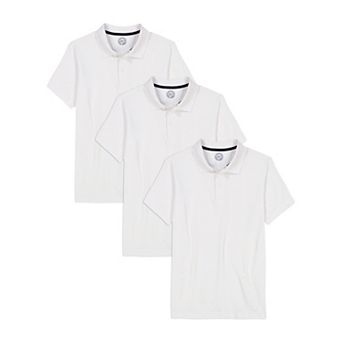 Boys 6-20 Approved Schoolwear Short Sleeve Jersey Polo 3-Pack