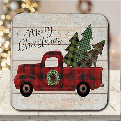 COURTSIDE MARKET Truck Evergreen Artboard Lid & Candle