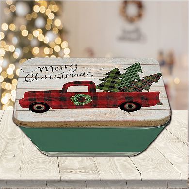 COURTSIDE MARKET Truck Evergreen Artboard Lid & Candle