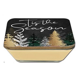 COURTSIDE MARKET Tis the Season Sugar Cookie Artboard Lid & Candle