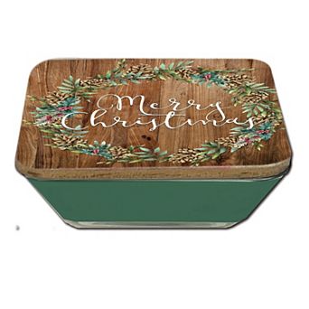 COURTSIDE MARKET Cotton & Greens Evergreen Artboard Lid Candle