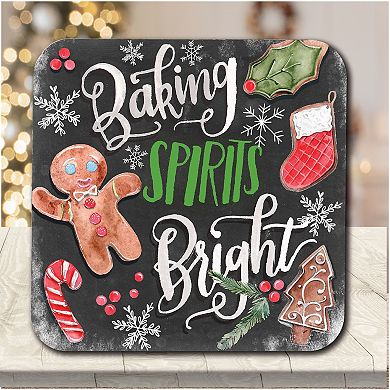 COURTSIDE MARKET Baking Spirits Bright Snickerdoodle Artboard Lid Candle