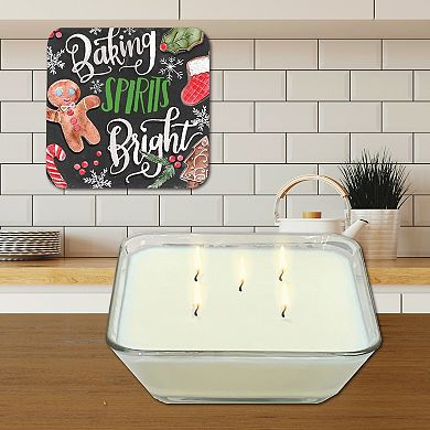 COURTSIDE MARKET Baking Spirits Bright Snickerdoodle Artboard Lid Candle