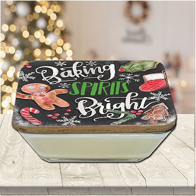 COURTSIDE MARKET Baking Spirits Bright Snickerdoodle Artboard Lid Candle